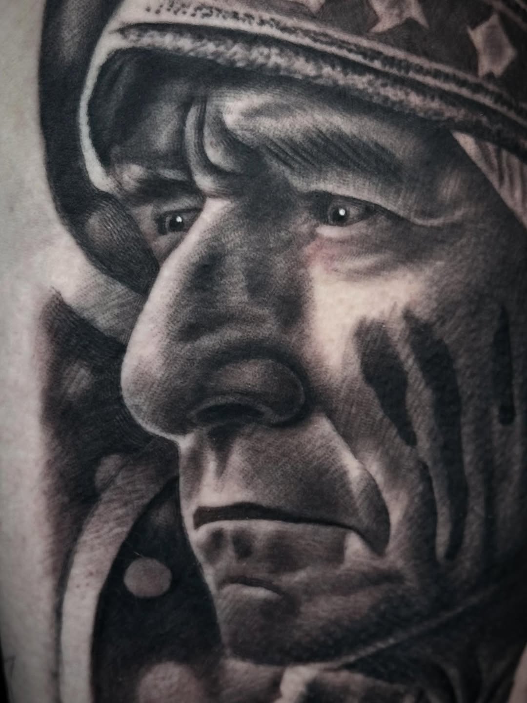 Tattoo by @toniotatts — realism, black_and_grey