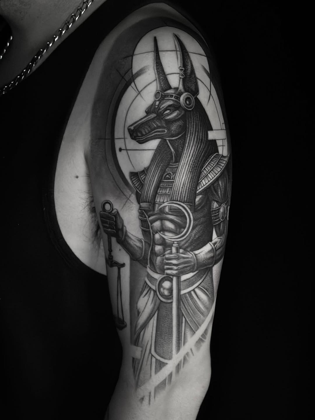 Tattoo by @beholds_ โ black_and_grey, realism