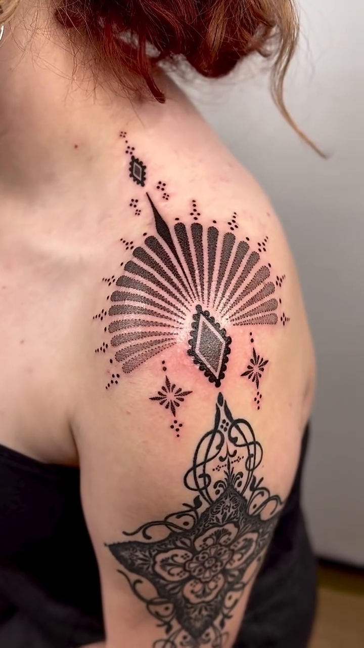 Tattoo by @spiritfleshtattoo — geometric, fine_line