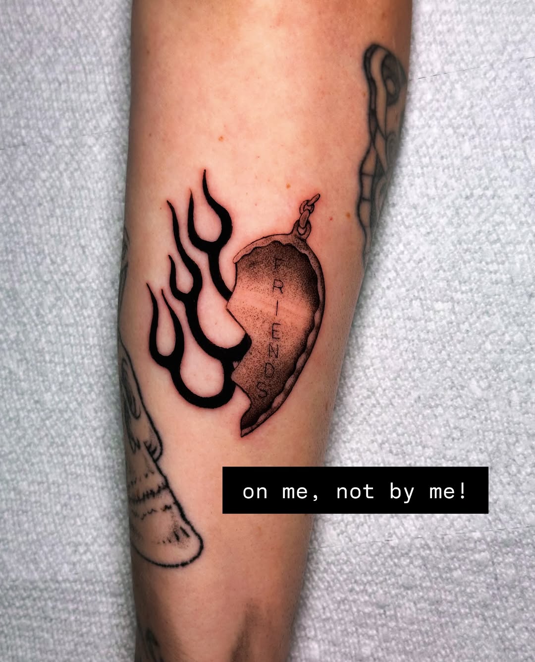 Tattoo by @honeybunnympls — illustrative, blackwork
