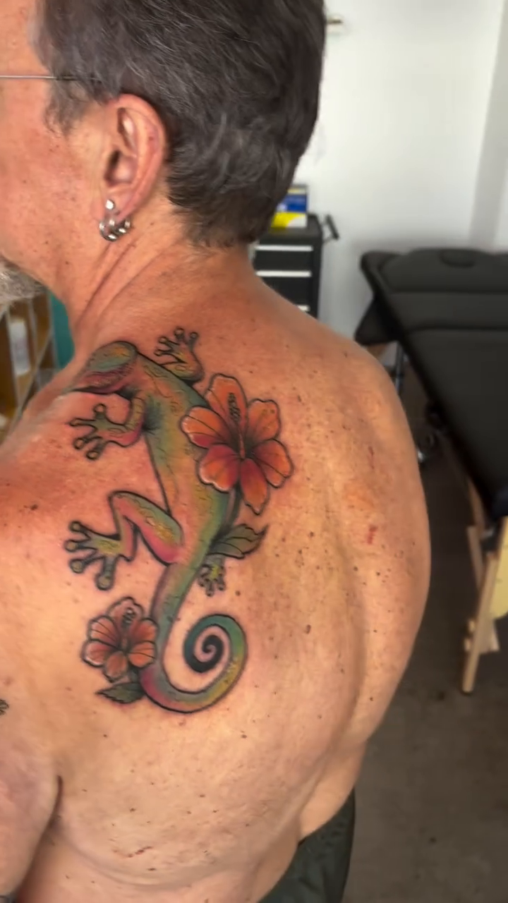 Tattoo by @twinleaftattoo — illustrative, new_school