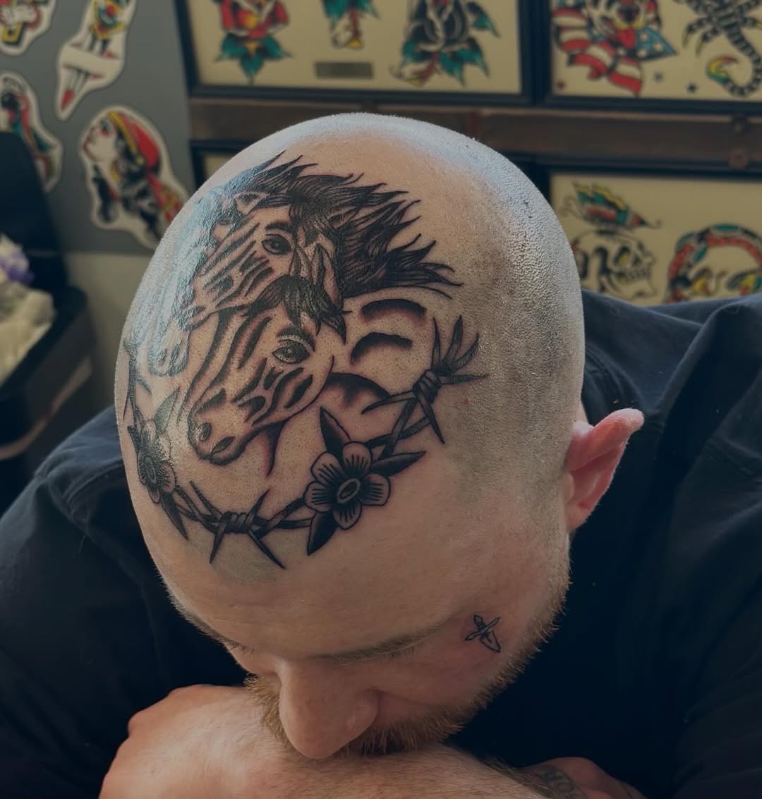 Tattoo by @ryleecoyote โ american_traditional, illustrative