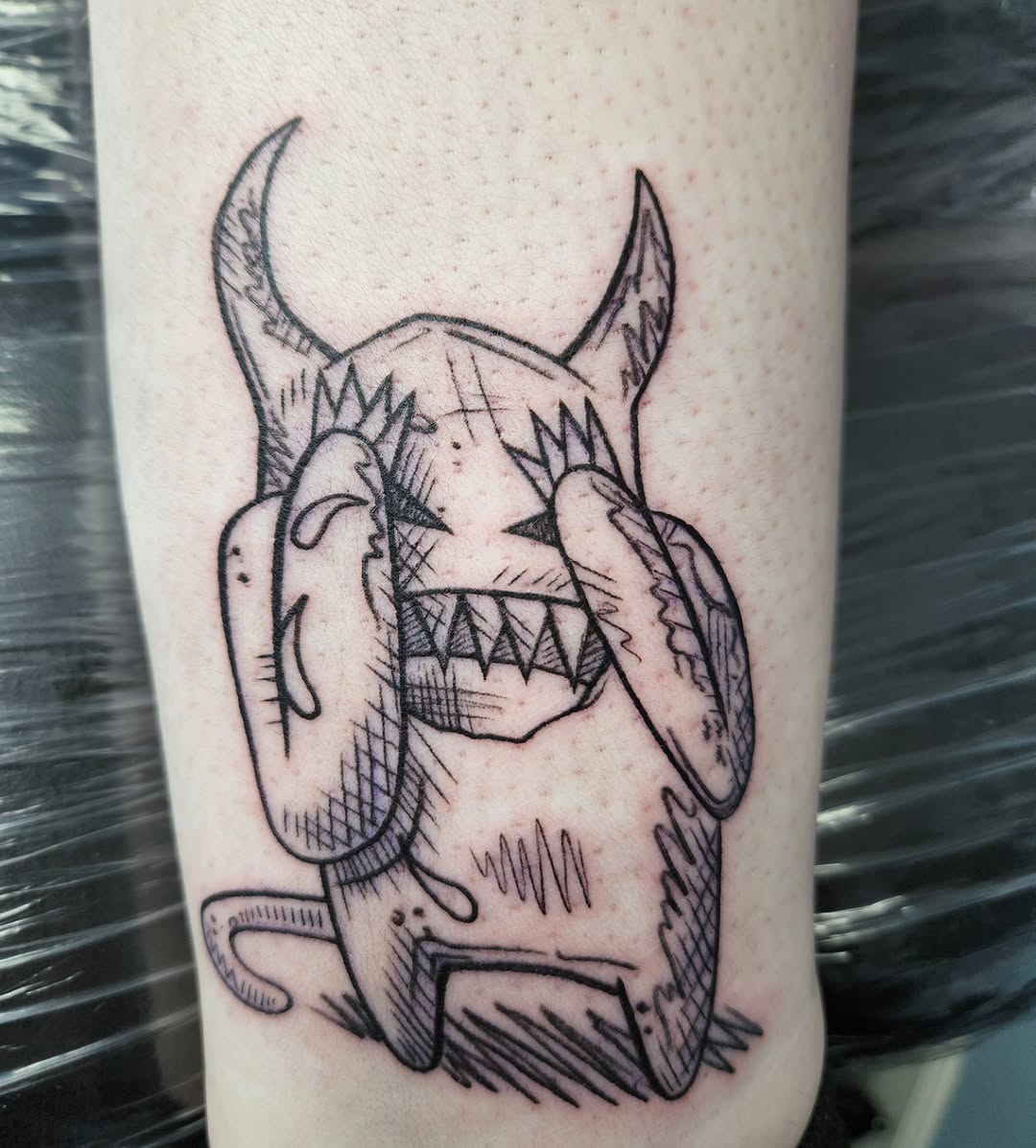 Tattoo by @lil_bunny_bab — ignorant, sketch