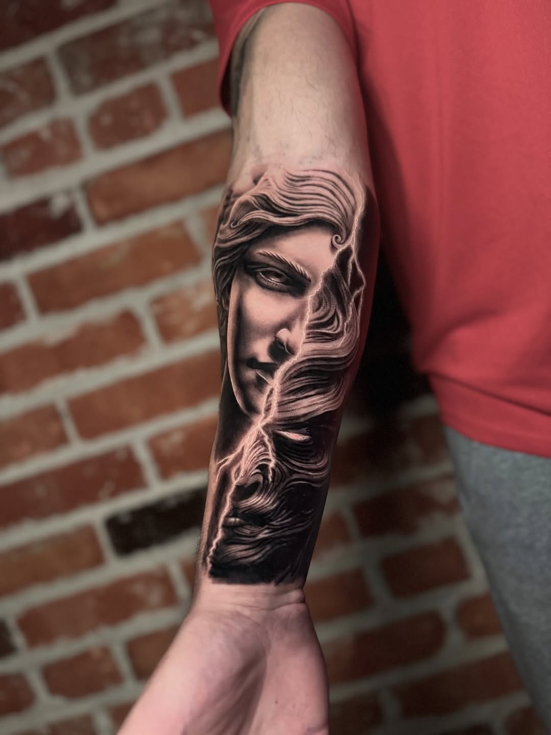 Tattoo by @kelsealake β realism, black_and_grey