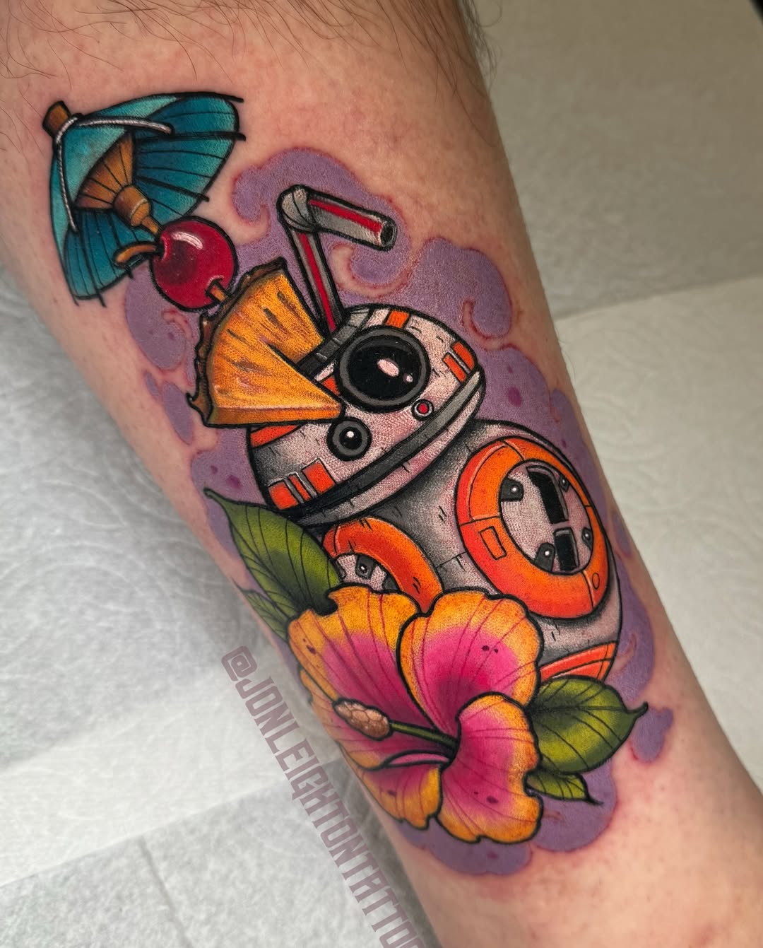 Tattoo by @jonleightontattoo — new_school, anime