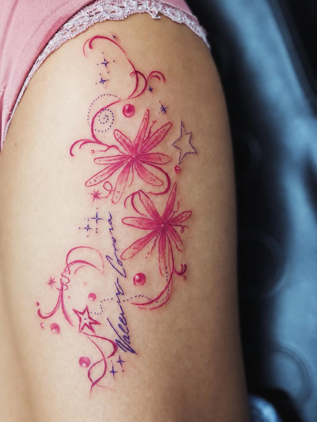 Tattoo by @angeljimeneztattoos — fine_line, lettering_script