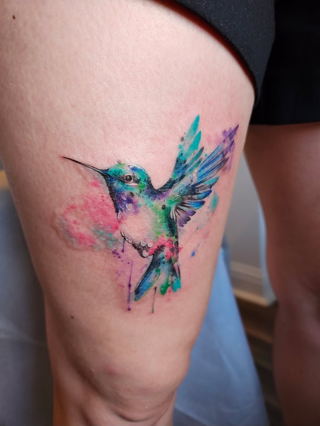 Tattoo by @oriotat2 — watercolor