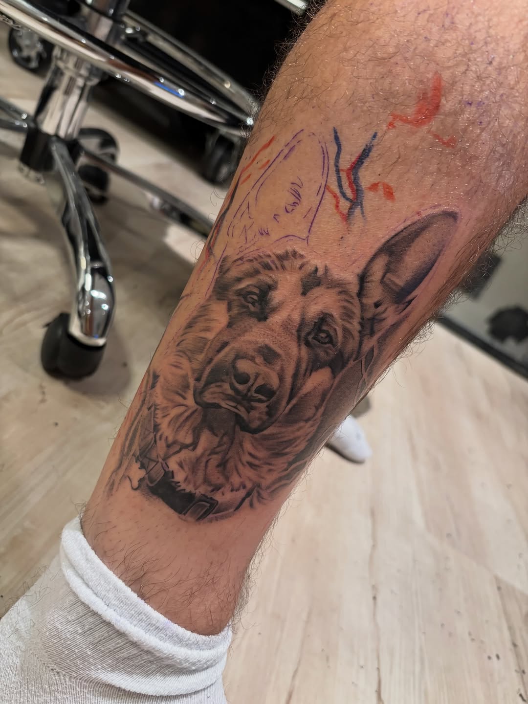 Tattoo by @stainlessneedle — realism, black_and_grey