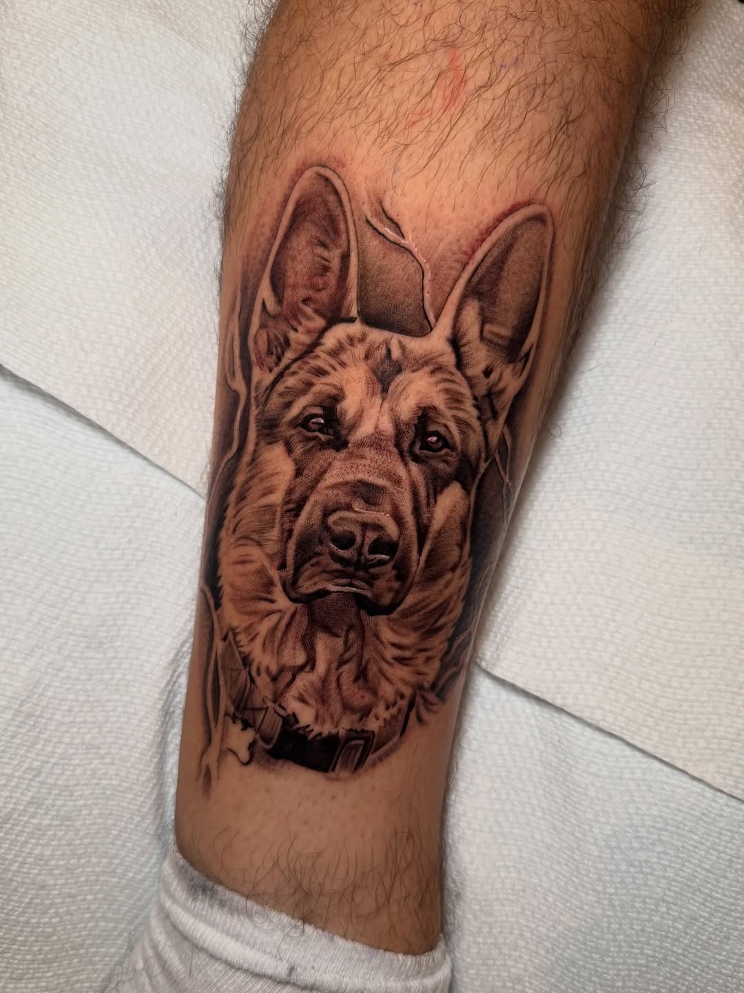 Tattoo by @stainlessneedle — realism, black_and_grey