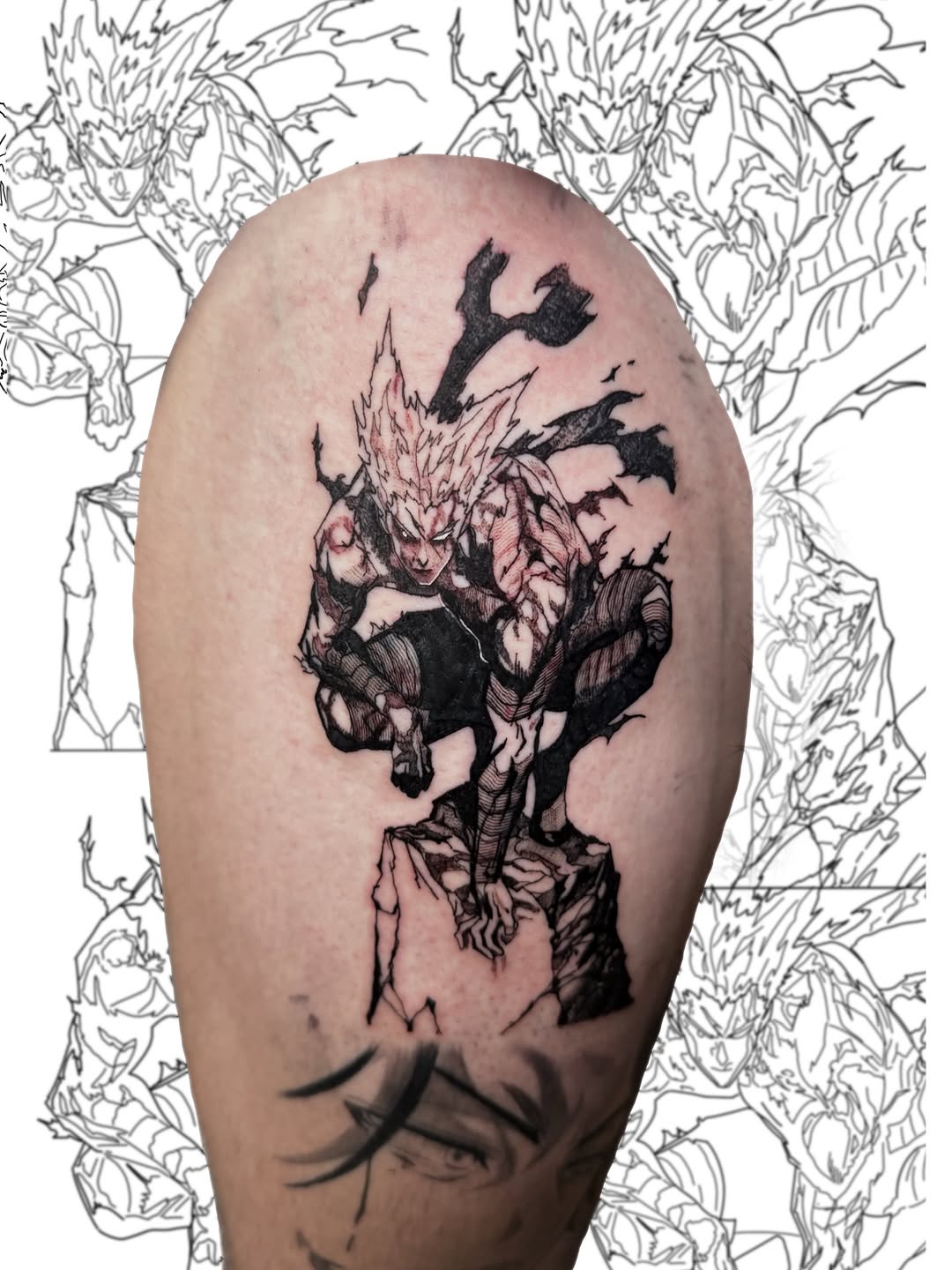 Tattoo by @emiliod_tattoo — black_and_grey