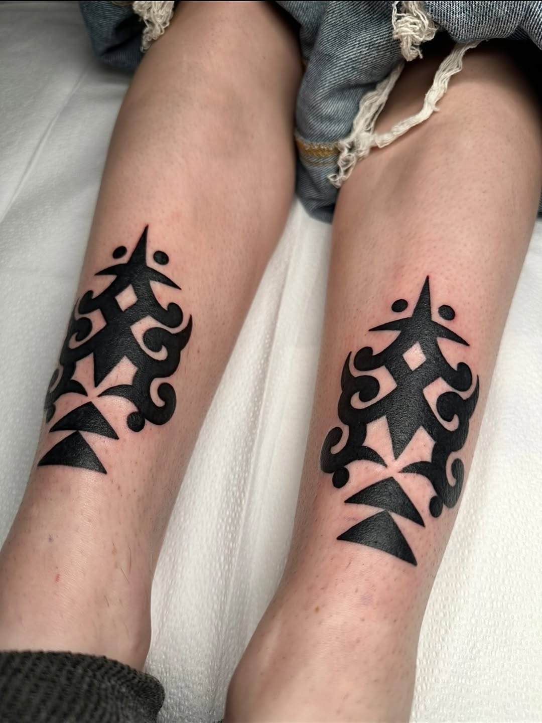 Tattoo by @krystaltattoo β tribal, blackwork