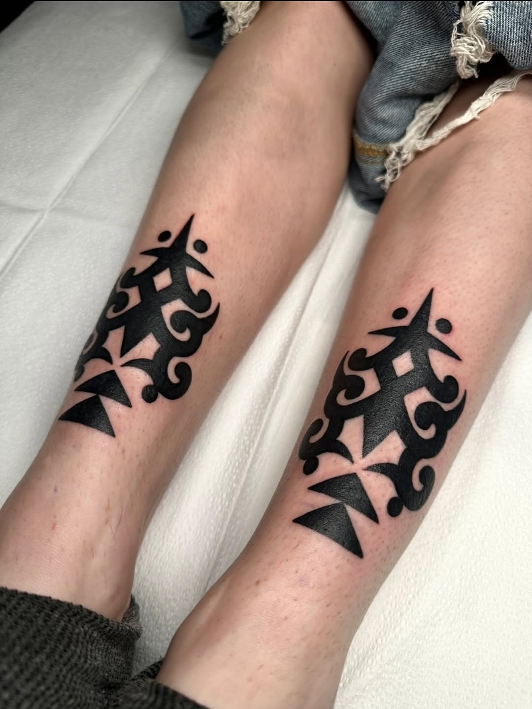 Tattoo by @krystaltattoo β tribal, blackwork