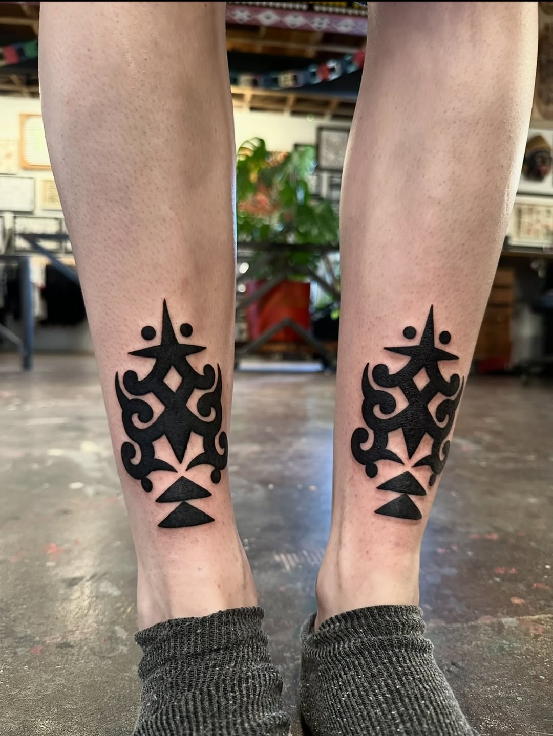 Tattoo by @krystaltattoo β tribal, blackwork