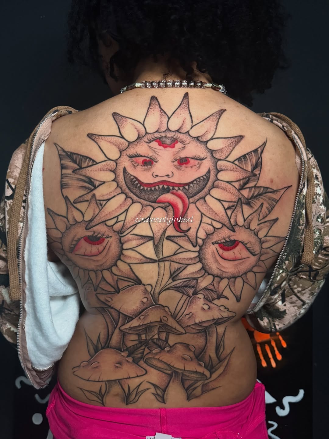 Tattoo by @sincerelyinked — black_and_grey, dotwork