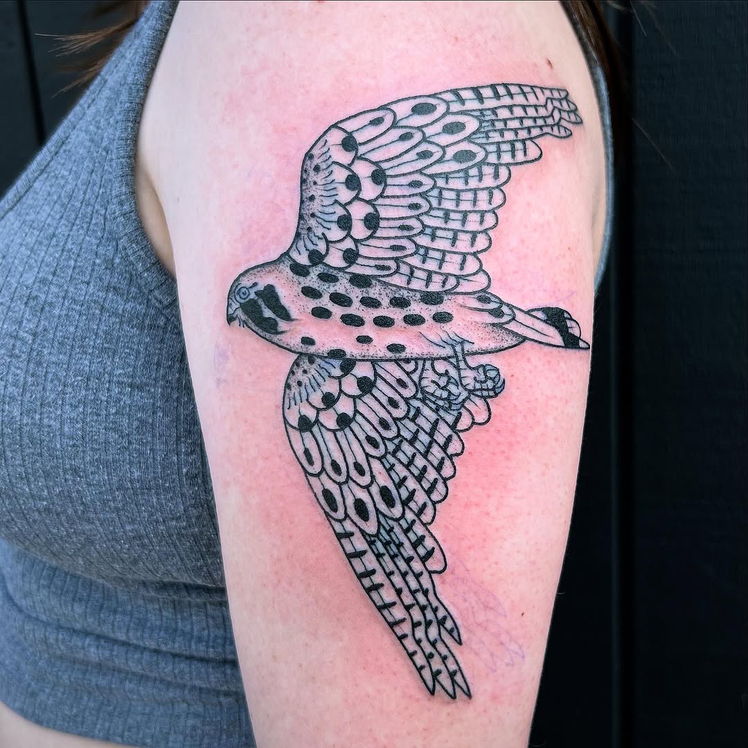 Tattoo by @eekpdx β black_and_grey, dotwork