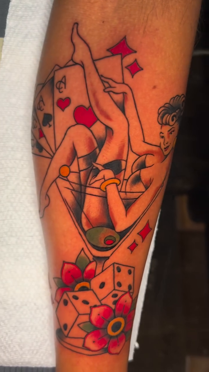 Tattoo by @tattoosbyolivia — american_traditional, illustrative