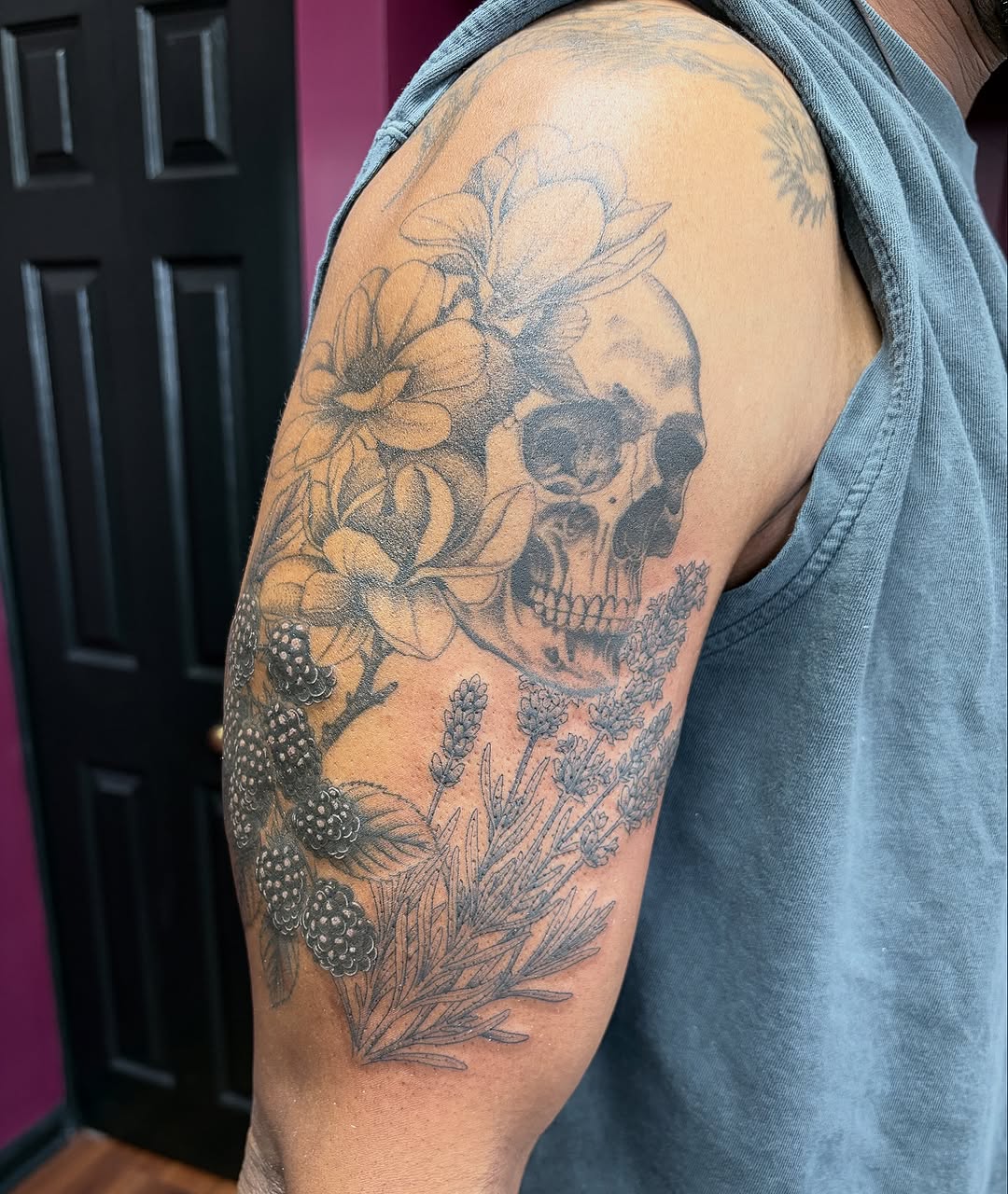 Tattoo by @kellidonegantattoos — black_and_grey, realism