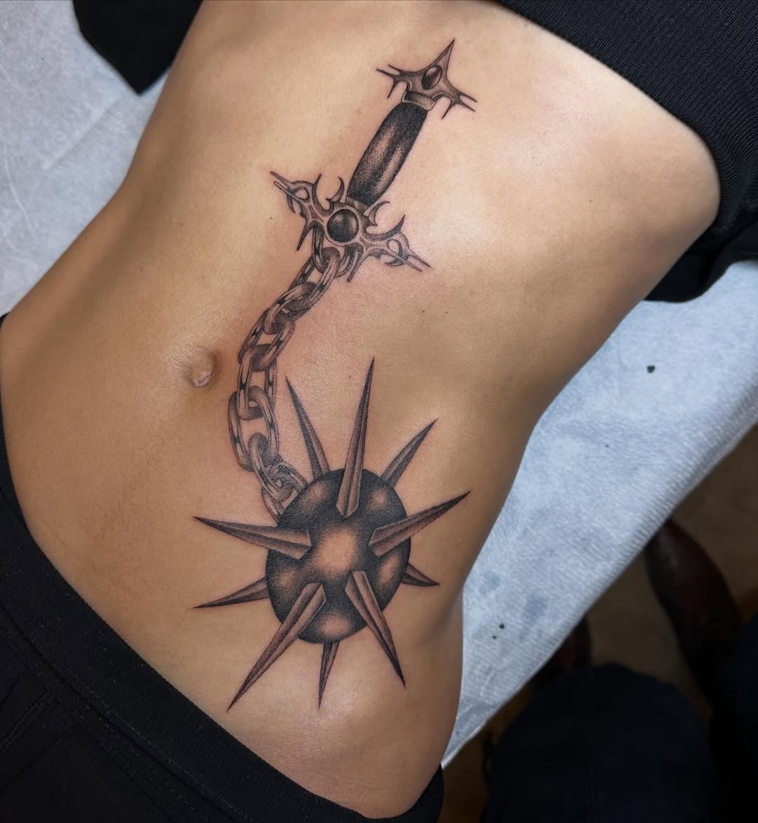 Tattoo by @b4dpain β black_and_grey, illustrative