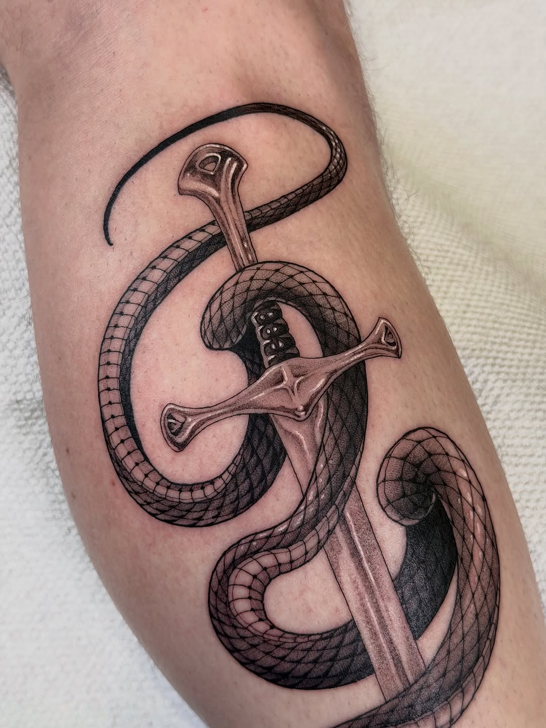 Tattoo by @robbiepina — realism, black_and_grey
