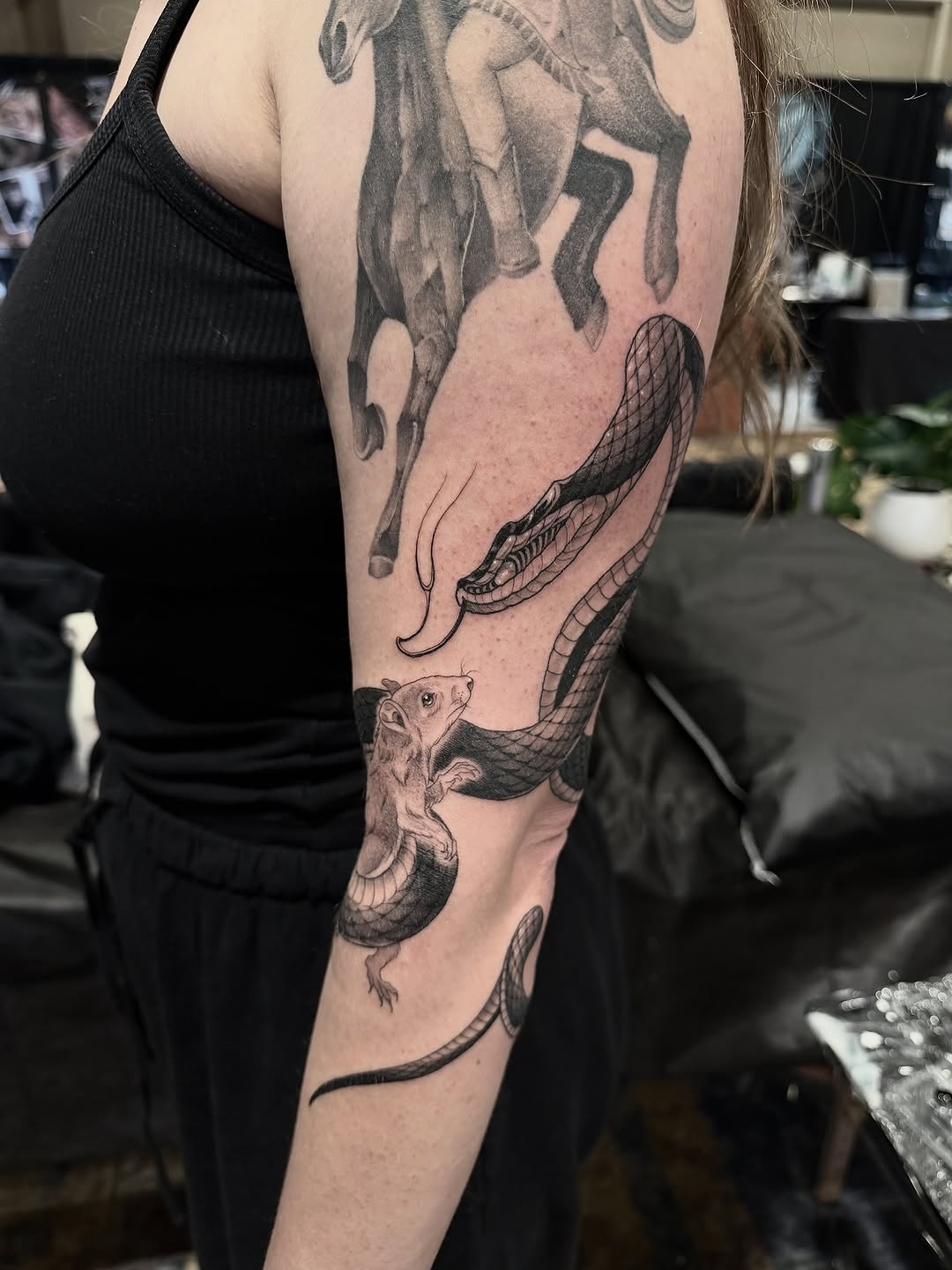 Tattoo by @robbiepina — realism, black_and_grey