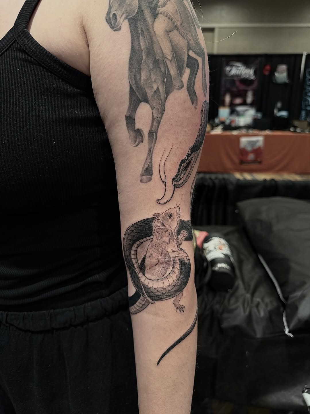 Tattoo by @robbiepina — realism, black_and_grey