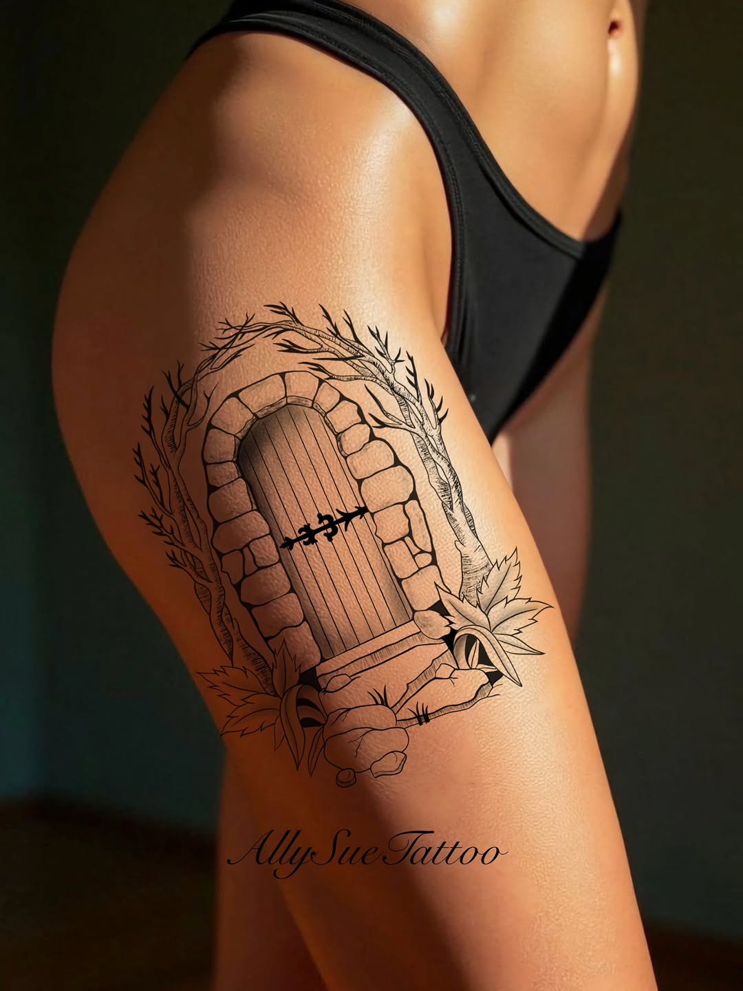 Tattoo by @allysuetattoo — black_and_grey