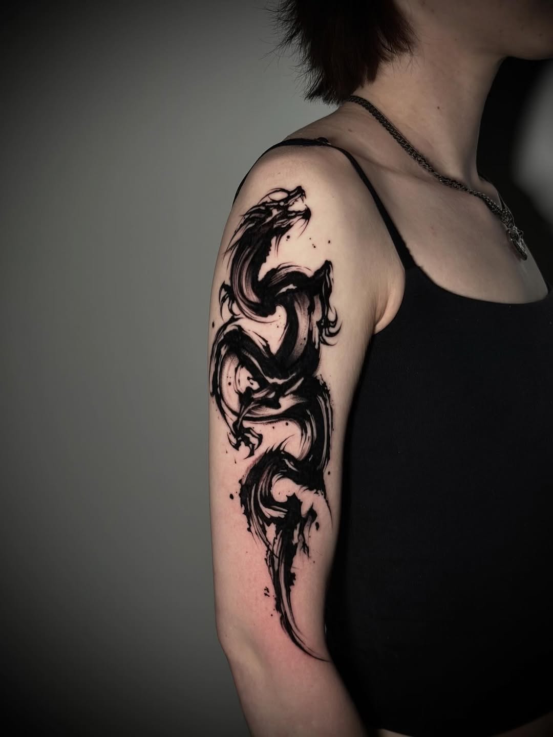 Tattoo by @kbtattz — illustrative, blackwork