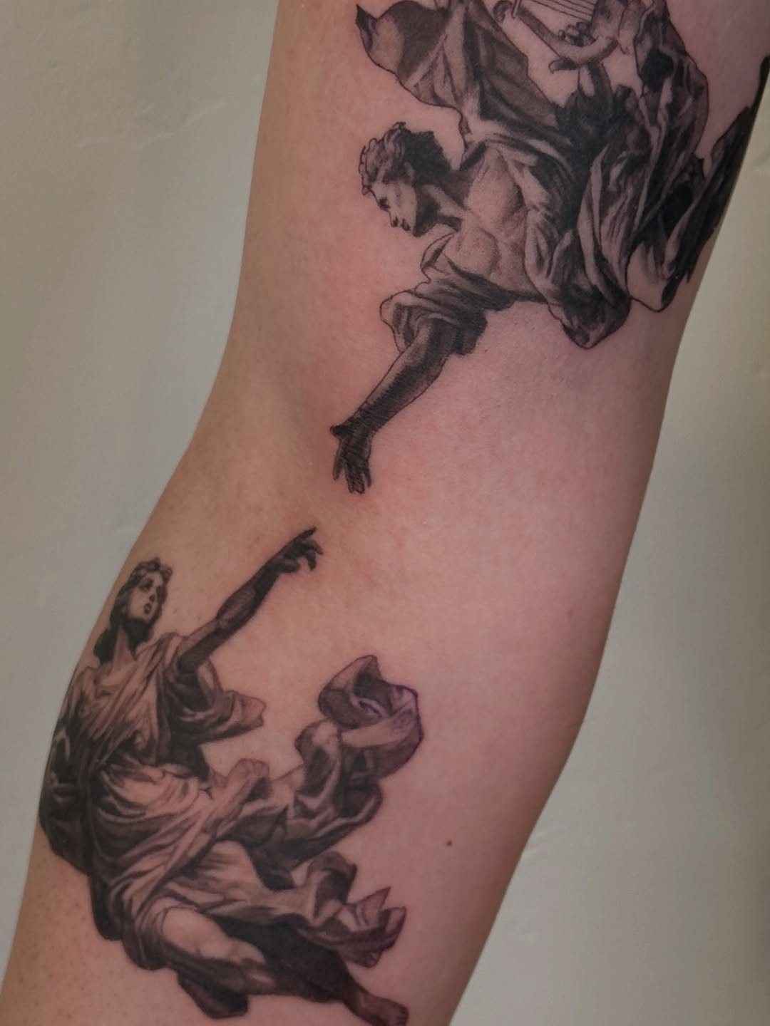 Tattoo by @paigejeantattoos — realism, black_and_grey