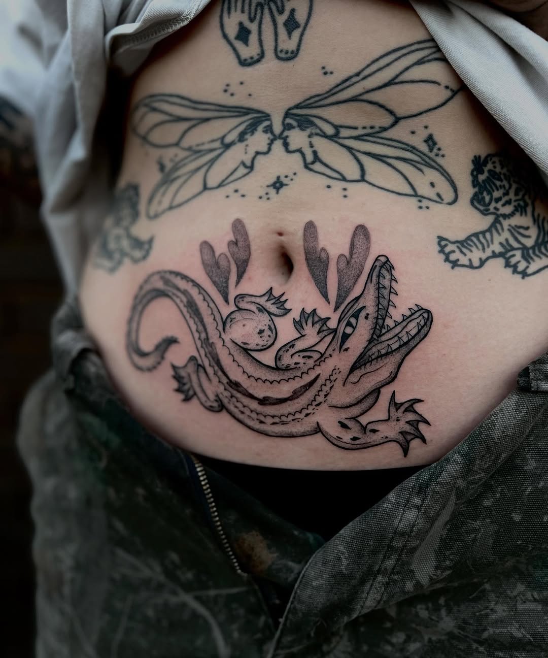 Tattoo by @lilriss.tattoos β illustrative, black_and_grey