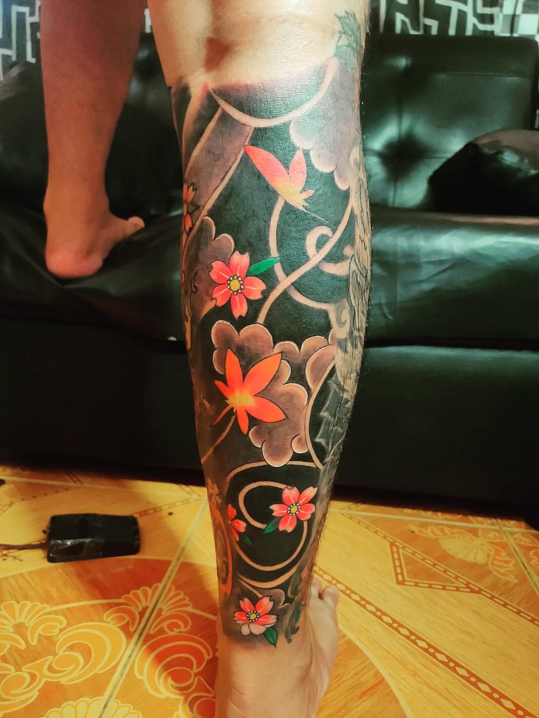 Tattoo by @r_a_tattoo — japanese_irezumi, black_and_grey