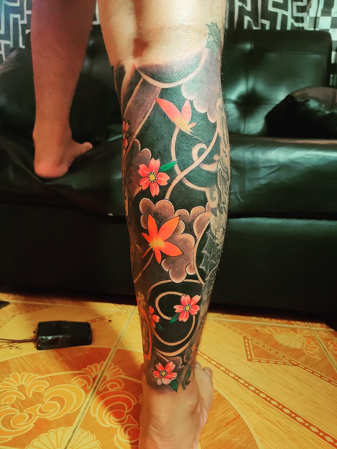 Tattoo by @r_a_tattoo — japanese_irezumi, black_and_grey