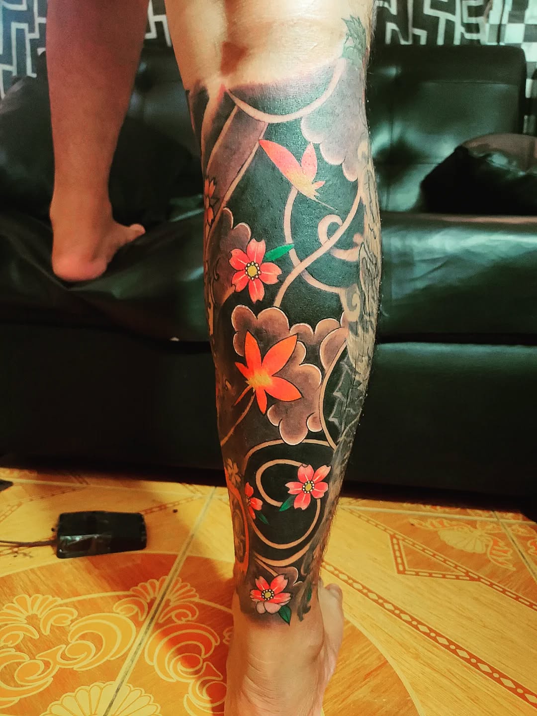 Tattoo by @r_a_tattoo — japanese_irezumi, black_and_grey