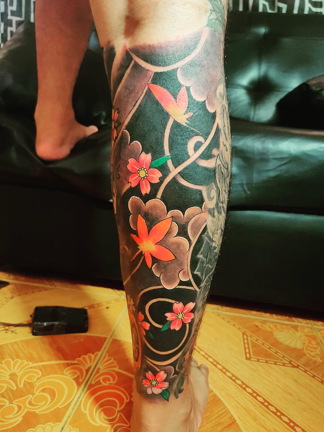 Tattoo by @r_a_tattoo — japanese_irezumi, black_and_grey