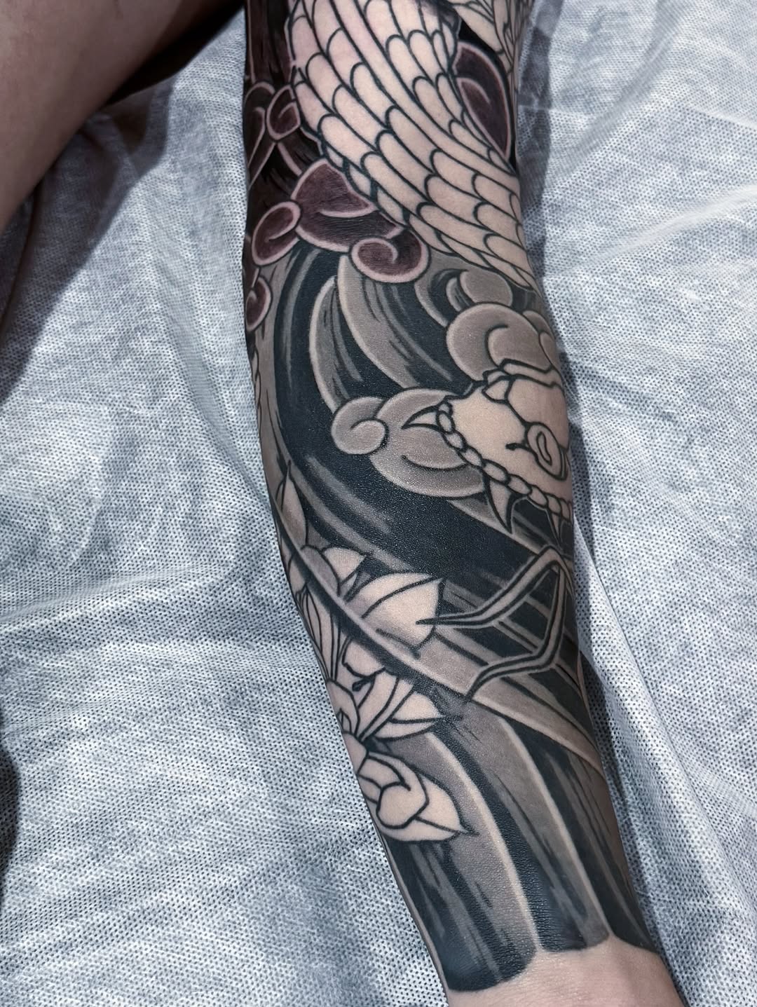 Tattoo by @noir_by_jm — japanese_irezumi, black_and_grey