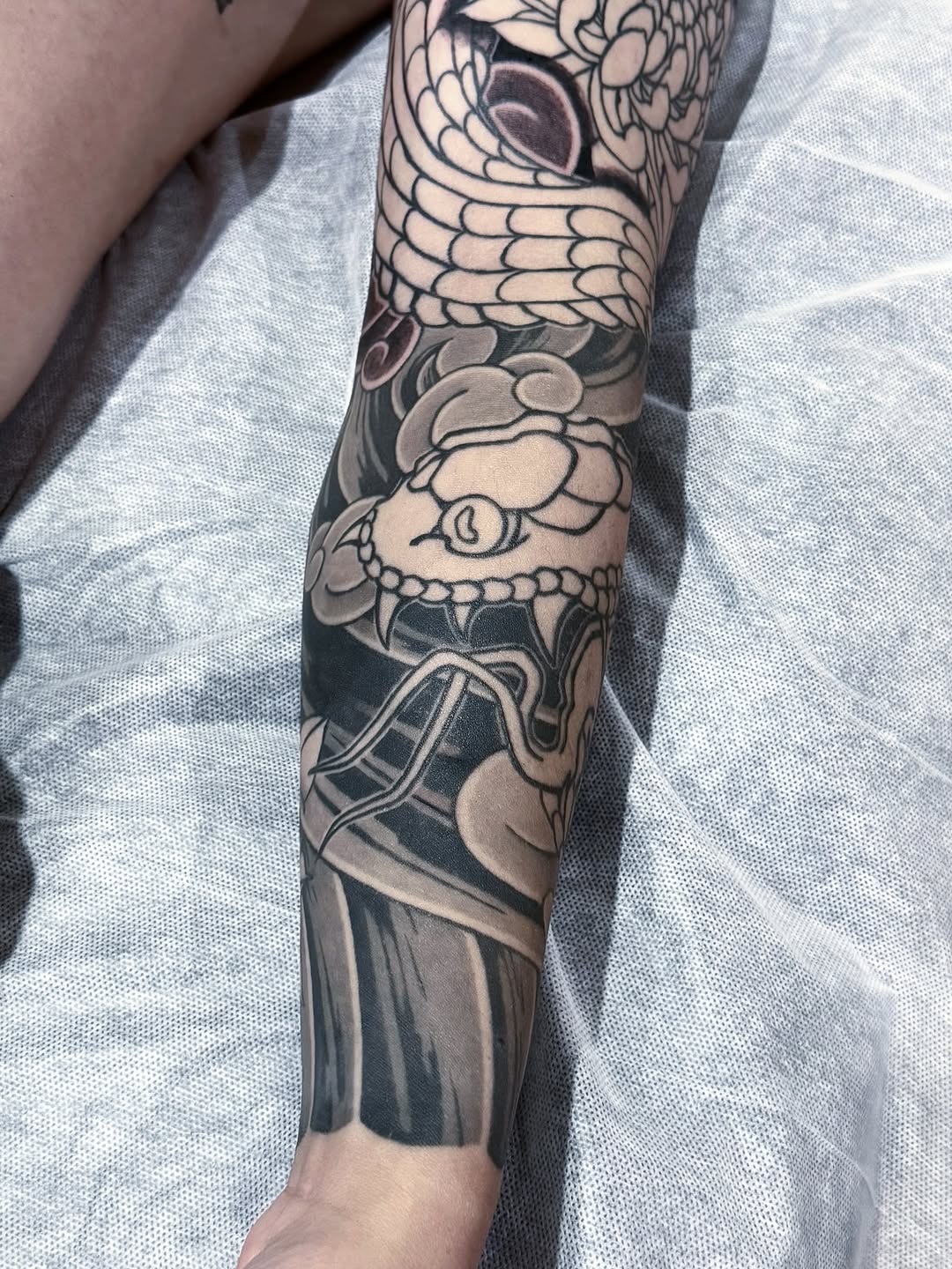 Tattoo by @noir_by_jm — japanese_irezumi, black_and_grey