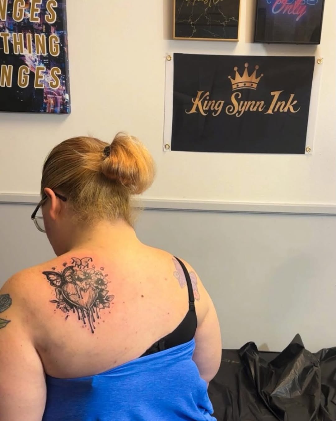 Tattoo by @kingsynnink — black_and_grey