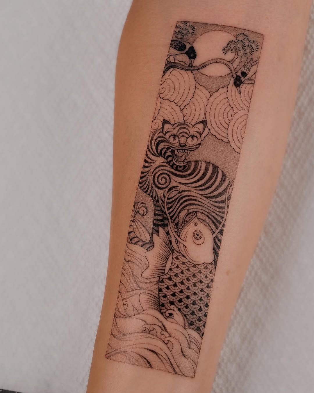 Tattoo by @jjjaylud — japanese_irezumi, dotwork
