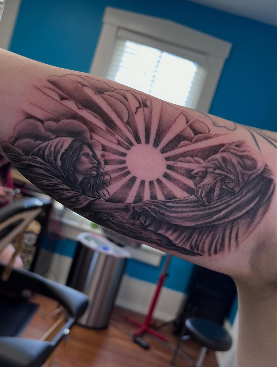 Tattoo by @robertcollinstattoo — realism, black_and_grey