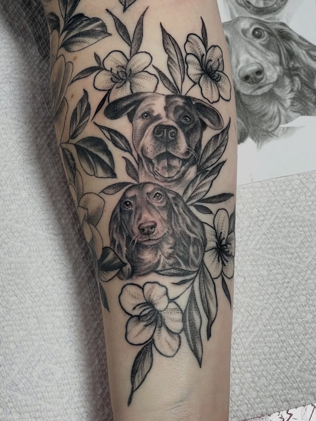 Tattoo by @courtneyann_arts — realism, black_and_grey