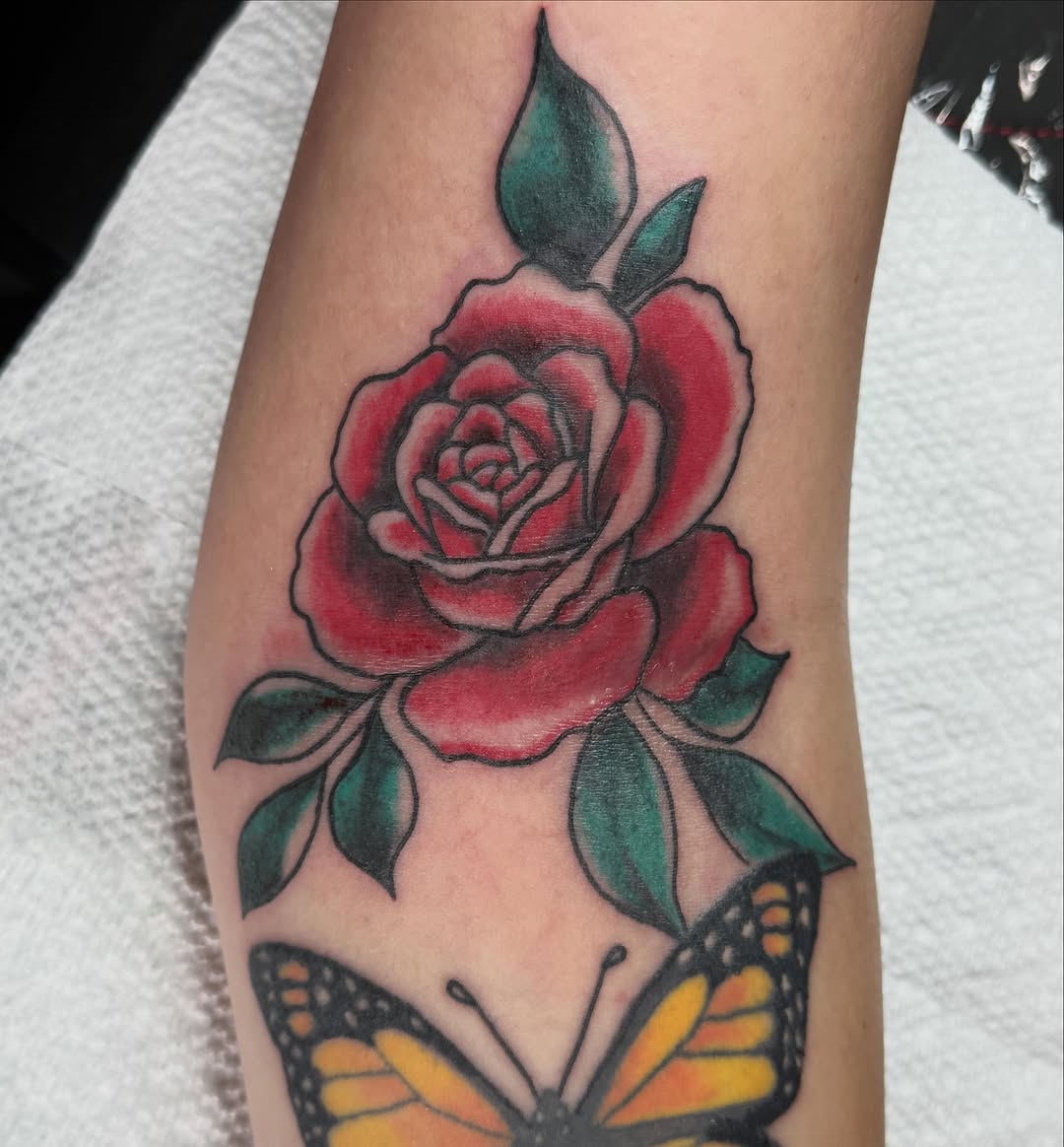 Tattoo by @scorpio.memento — american_traditional, illustrative