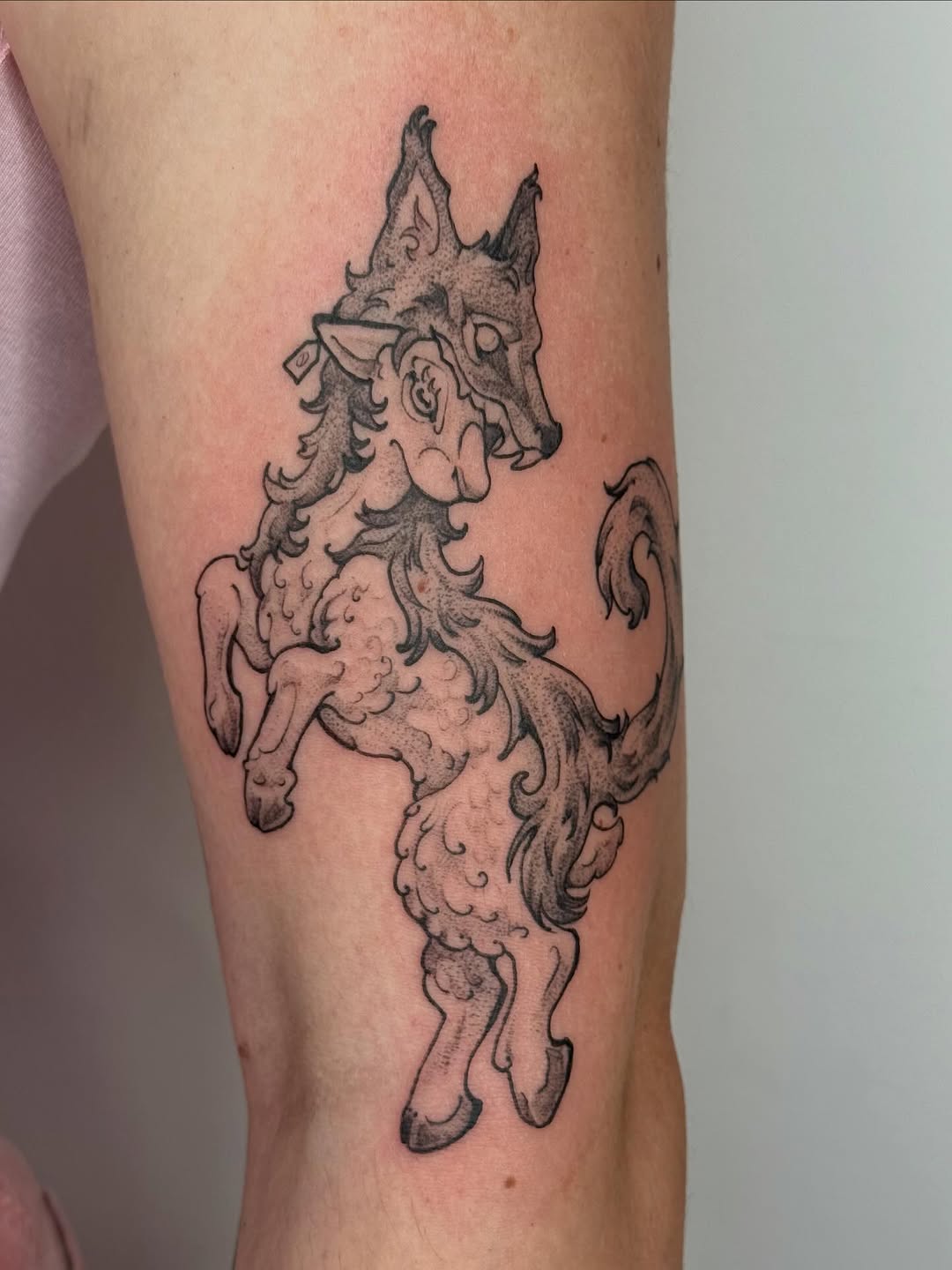 Tattoo by @cat.tatz — black_and_grey, illustrative