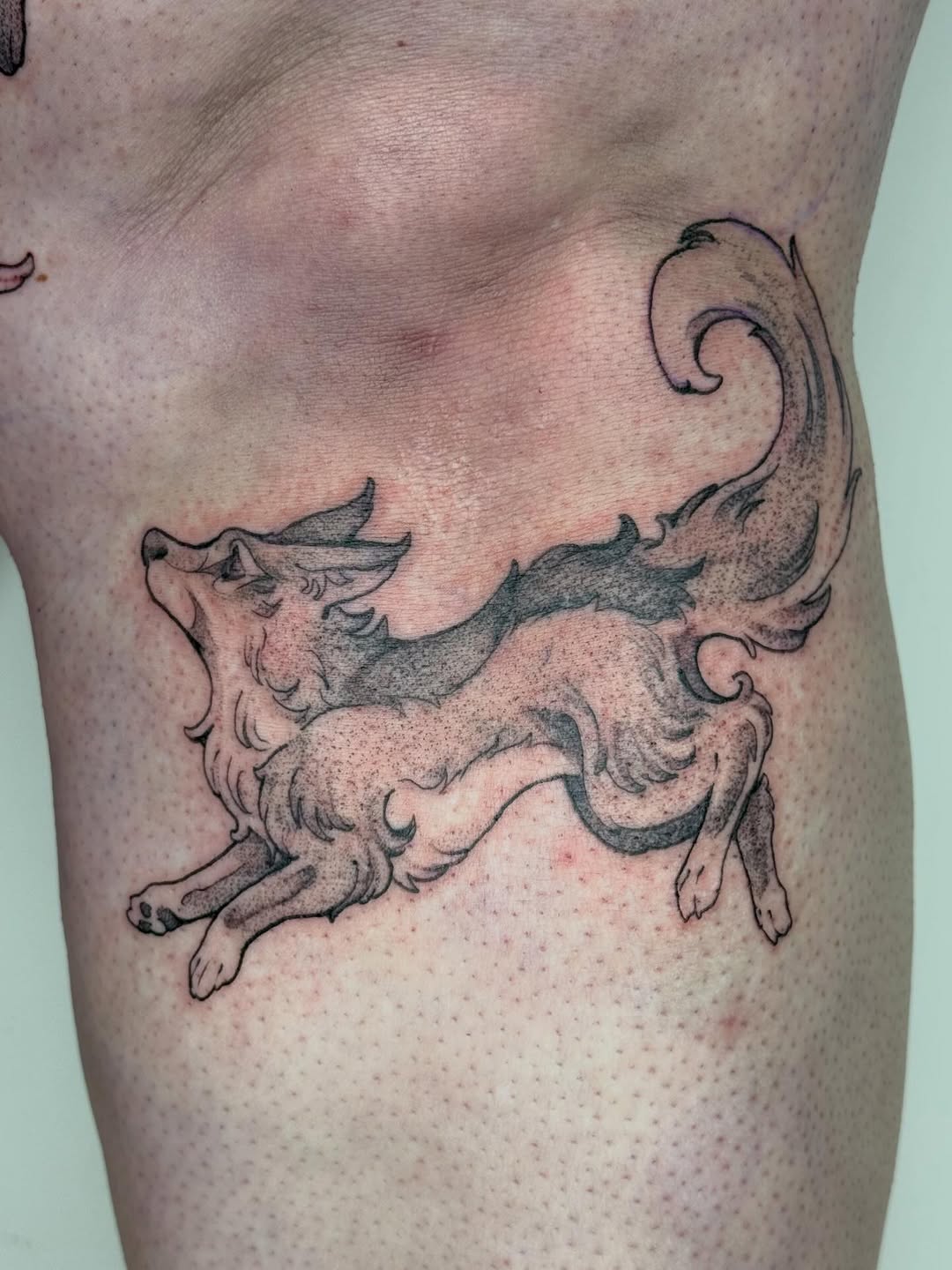 Tattoo by @cat.tatz — black_and_grey, illustrative