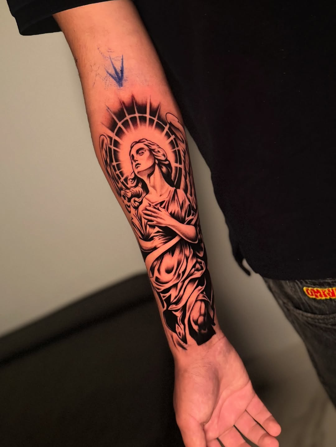 Tattoo by @inkbycasillas — black_and_grey, realism