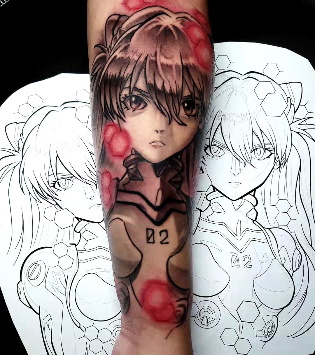Tattoo by @m.truthtattoos — anime, black_and_grey