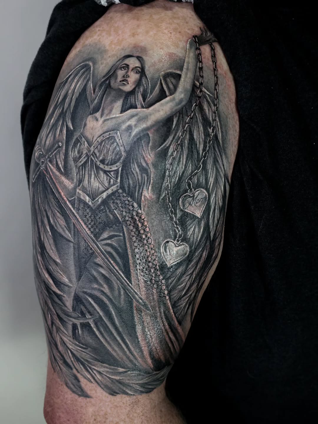 Tattoo by @kaileyjacob.tattoos โ realism, black_and_grey