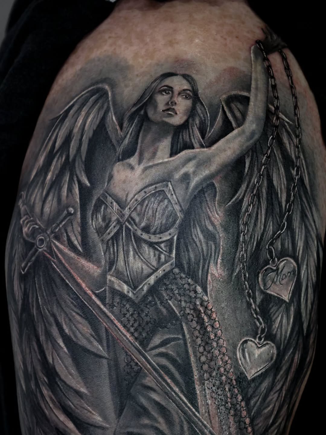 Tattoo by @kaileyjacob.tattoos โ realism, black_and_grey