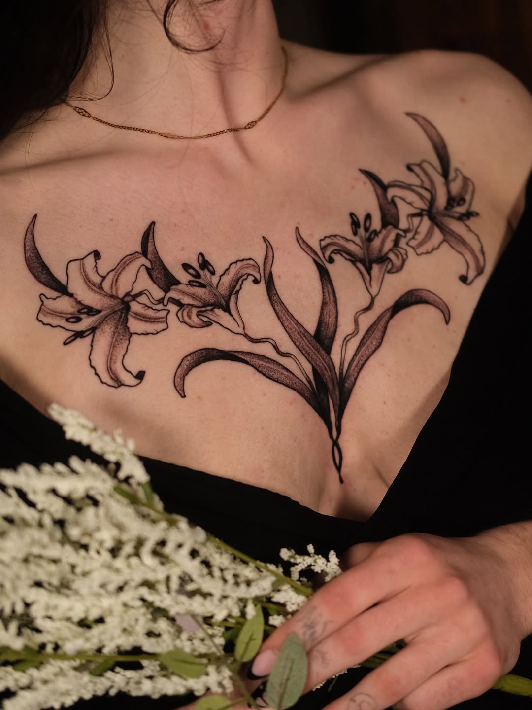 Tattoo by @alexus.inks โ illustrative, black_and_grey