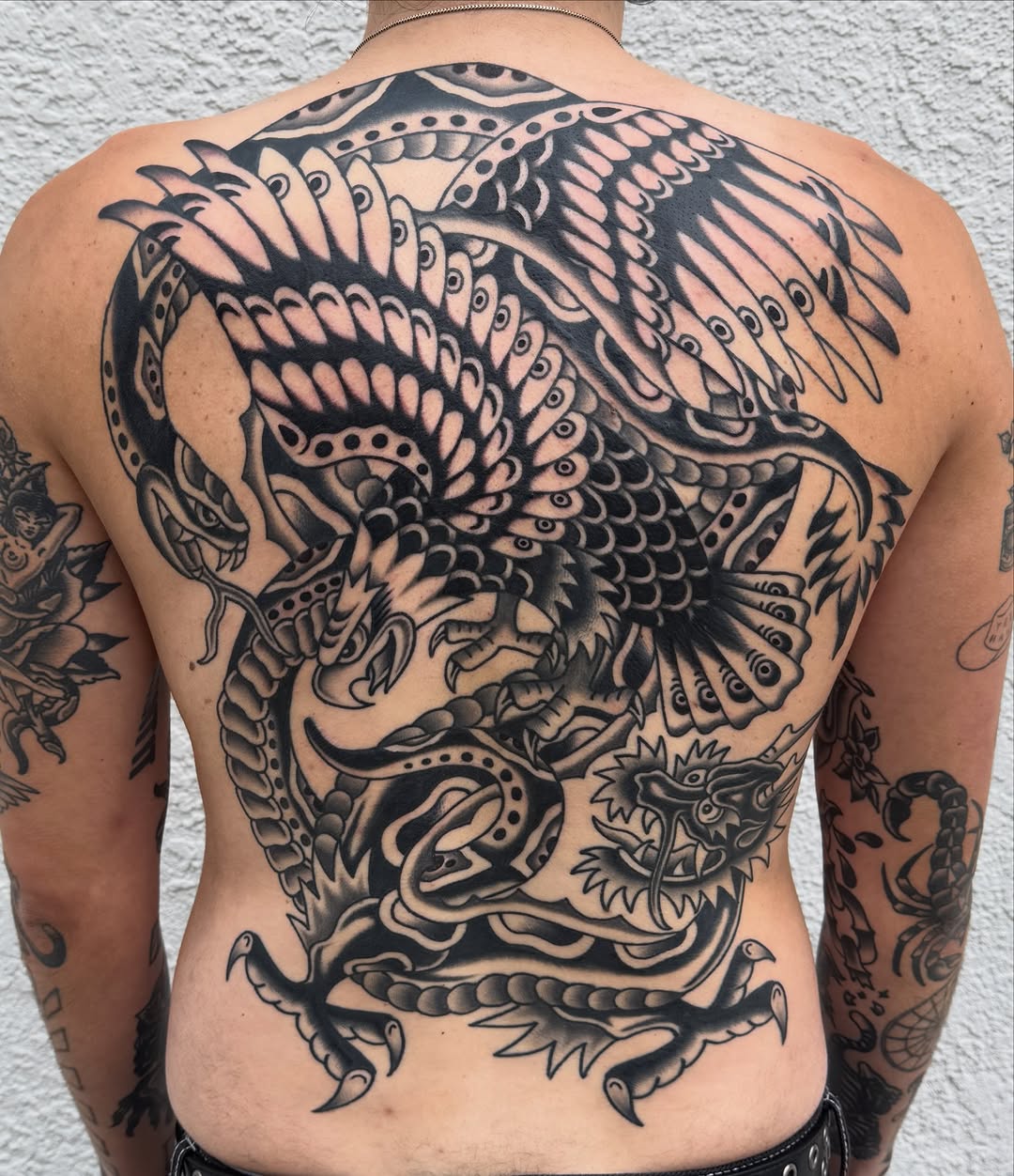 Tattoo by @joeyxtattoo — american_traditional, blackwork