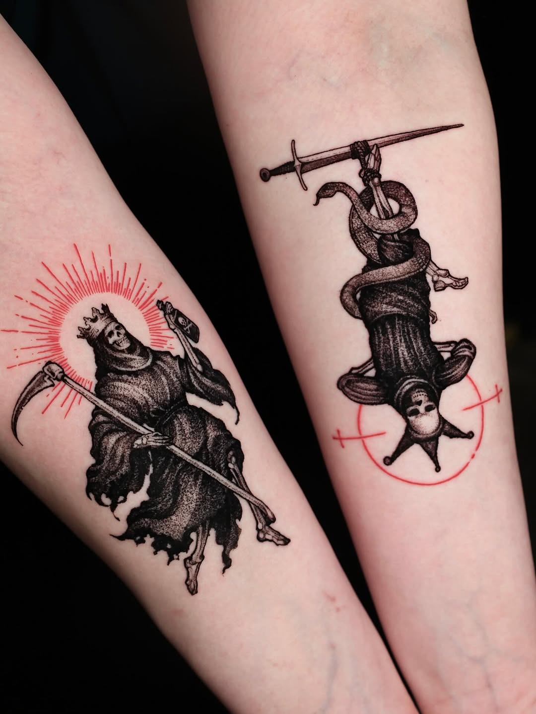 Tattoo by @horror_tattoo — illustrative, black_and_grey