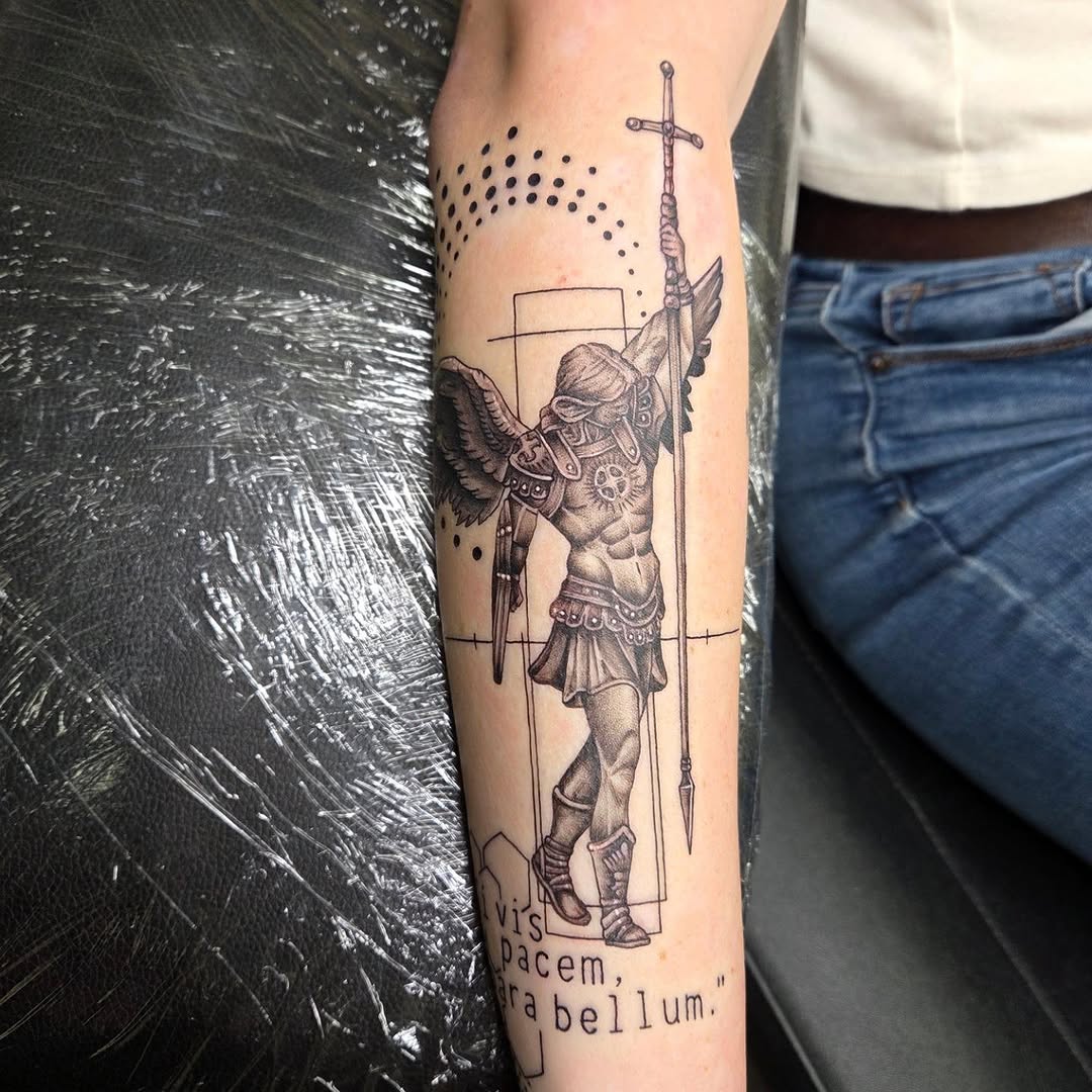 Tattoo by @tatshalverson — black_and_grey, realism